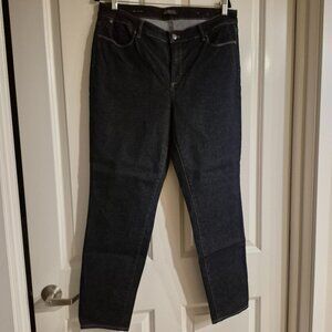 Talbots Flawless Five Pocket 14 Slim Ankle Jeans Dark Wash EUC